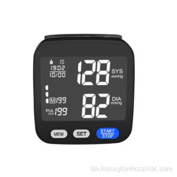 Håndledssphygmomanometer digitalt blodtryksmonitor